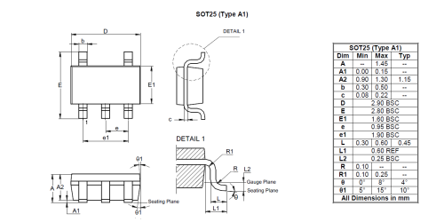 SOT25 Type A1