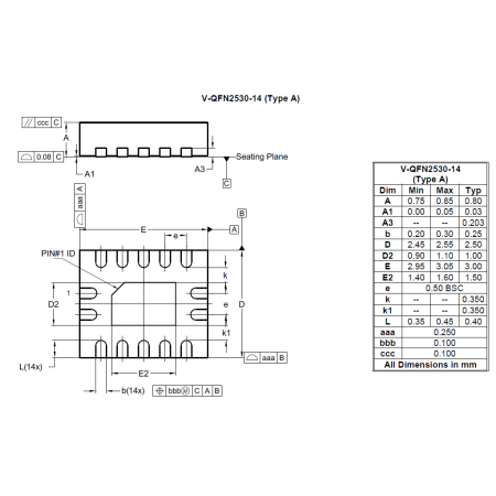 V QFN2530 14 Type A Image