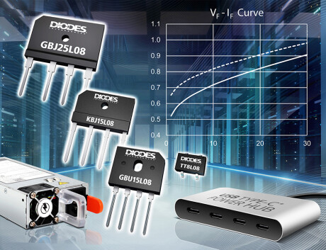 800V Bridge Rectifiers, with Lowest Forward Voltage in Class, Enhance System Efficiency and Reliability