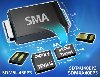 Industry’s Smallest 4A and 5A Schottky Rectifiers Set New Benchmarks in Current Density
